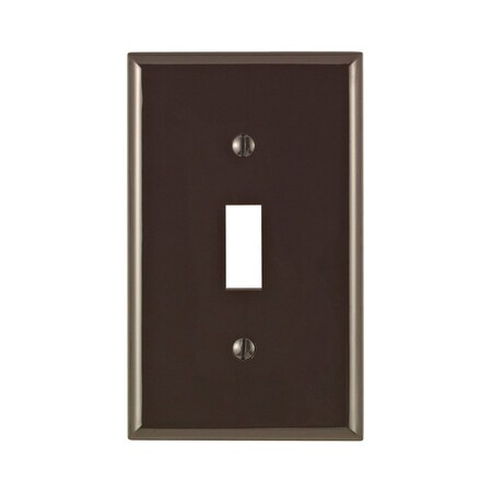 Leviton Leviton Brown 1 gang Nylon Toggle Wall Plate 1 pk 80701-000